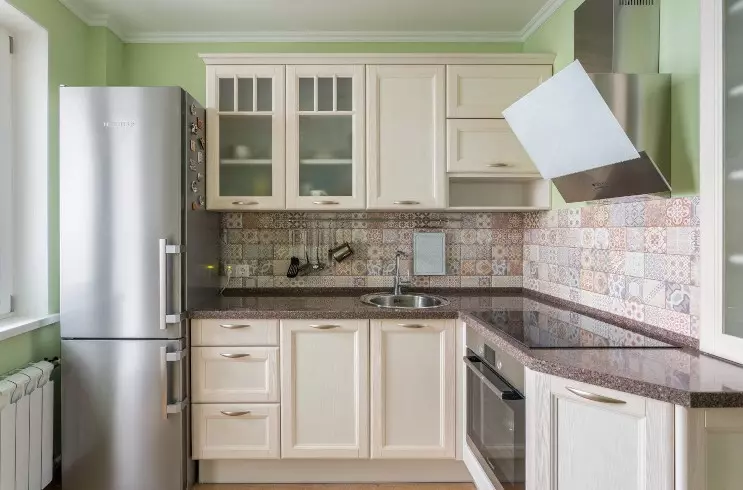 azulejos rusticos cocina encima encimera