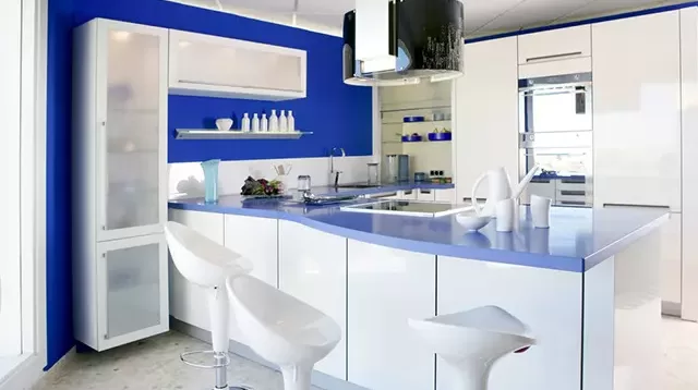cocina silestone azul